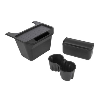 Combo Cup Holder, Sunglasses Holder and Rear Center Console Storage Box for Tesla