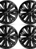 Wheel Covers Black Wheel Hubcaps Fits with Shock Absorbing Foam Strip for Tesla Model Y