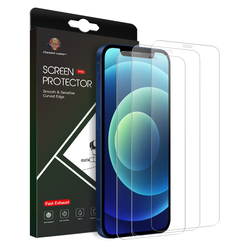 Tempered Glass Screen Protector with Frame For iPhone 12 Series