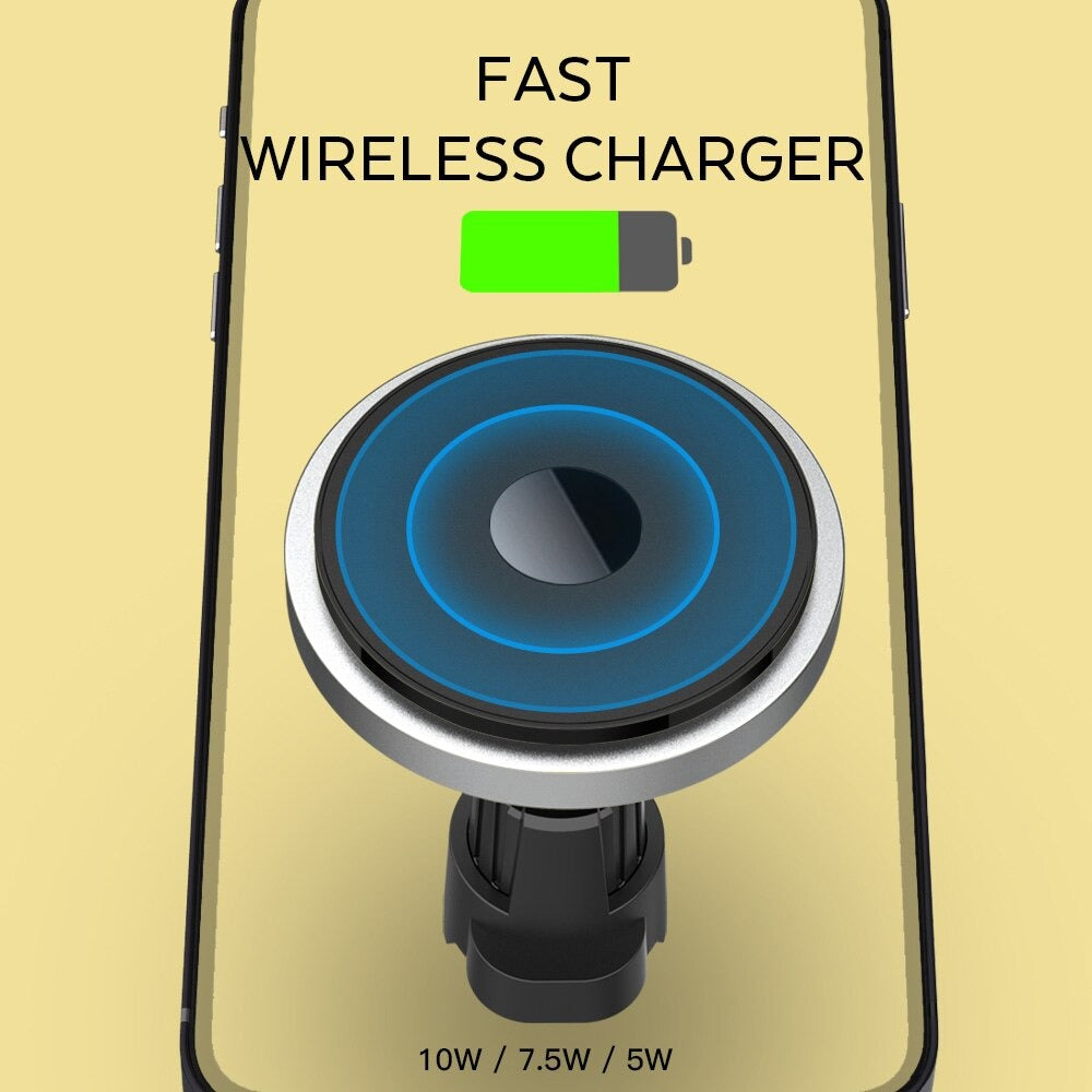 360 Degree Magnetic Safe Qi Wireless Charger Car Mount for iPhone 12 Series